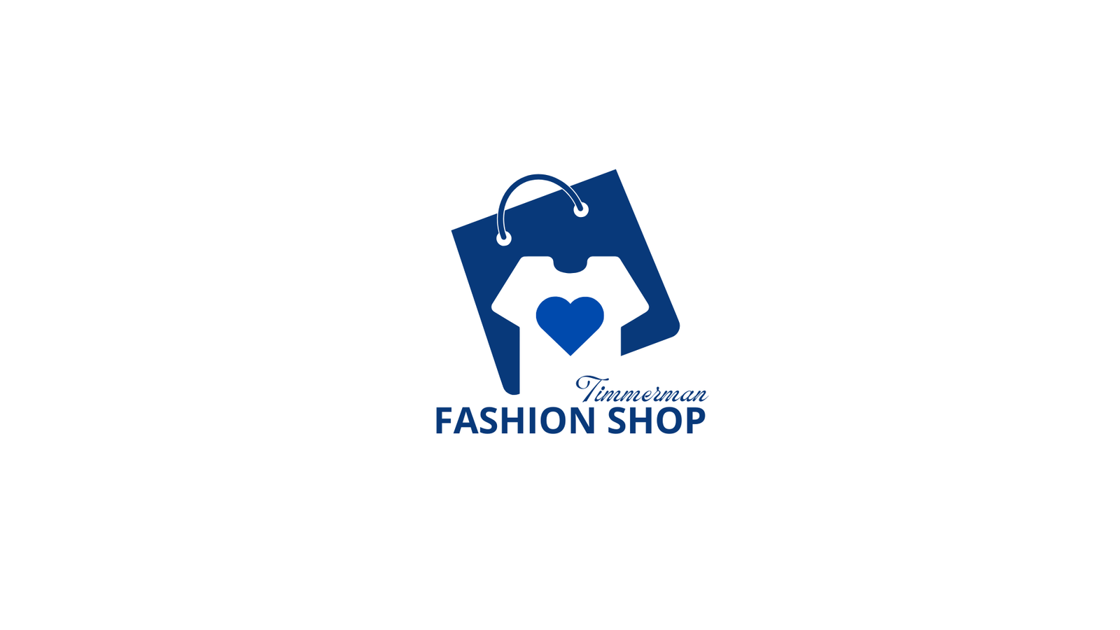 Blue Modern Fashion Shop Logo